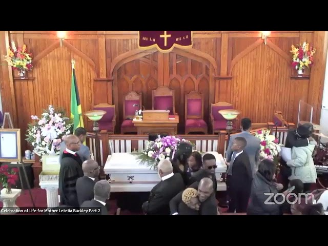 Celebration of Life for Mother Letetia Buckley Part 2