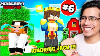 IGNORING JACK FOR 24Hrs In Minecraft HARDCORE😰 *GONE WRONG*