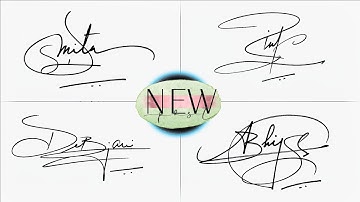 How to Create New Signature Style | Signature Style of My Name 😀 #signature #calligraphy