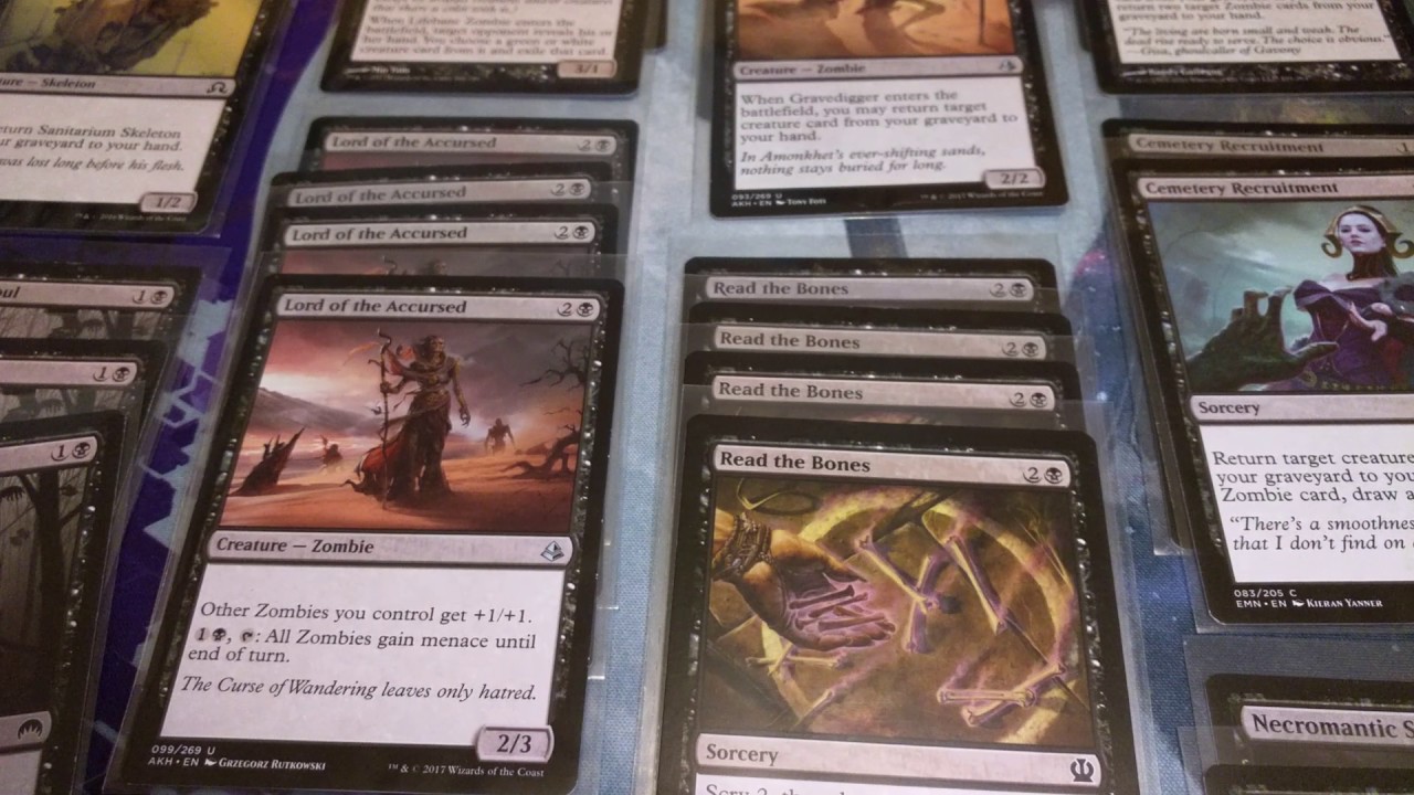 MTG Deck Tech - Mono Black Zombies! Living deck tech Part 1