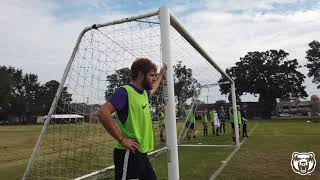 Inside of UCA Men's Soccer Training