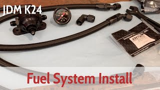K Tuned Fuel System Install  Civic K24 Swap Part 10