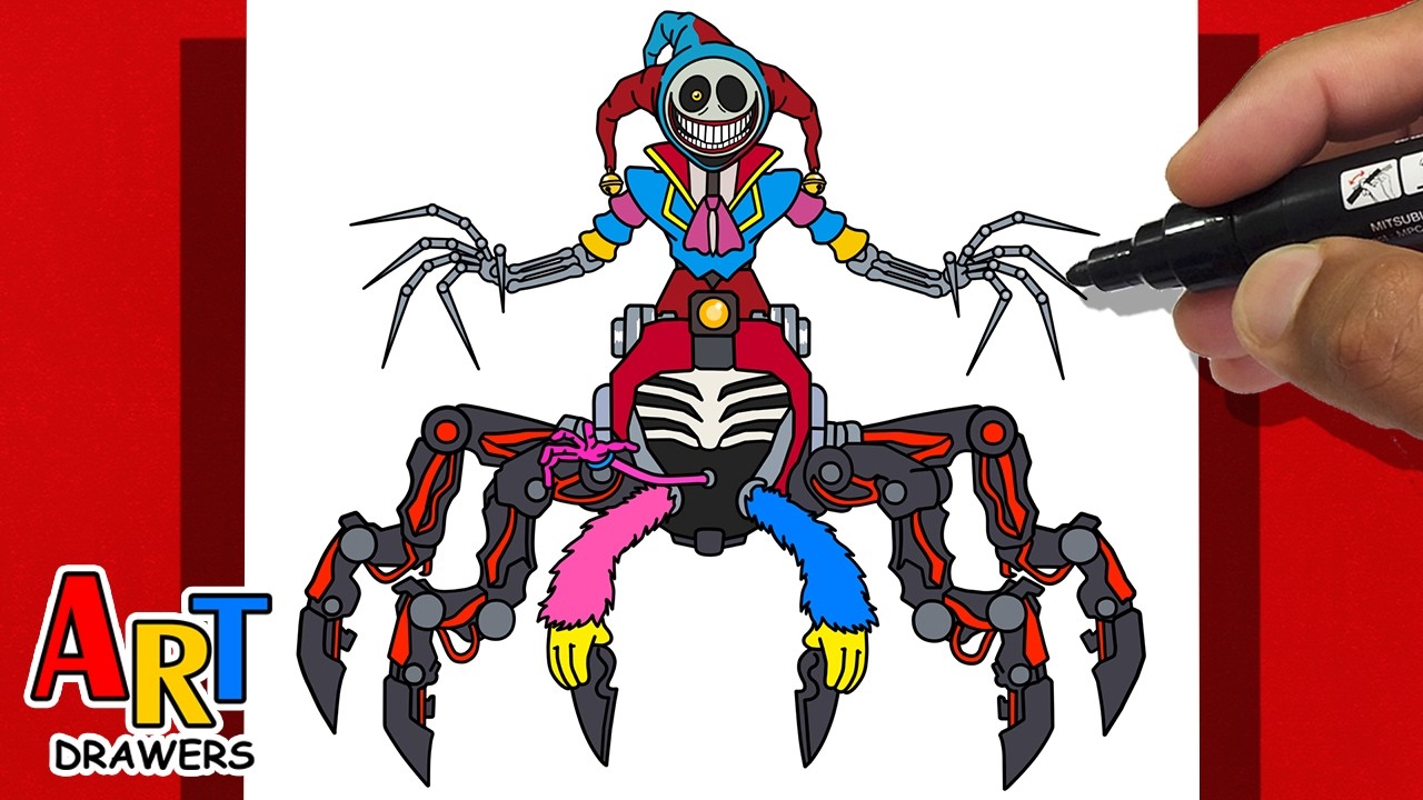 How to DRAW THE PROTOTYPE - Poppy Playtime 5 - FULL BODY