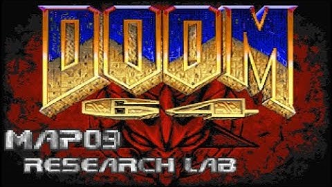 Doom 64 for Doom 2 - Map09: Research Lab (100%) [DOSBox]