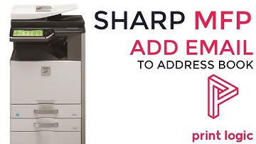 Add To Address Book - Sharp MFP