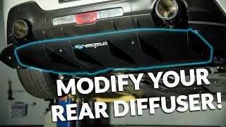 Rear Diffuser Modification For Aftermarket Exhaust Systems Gr86 Remark Catback Exhaust