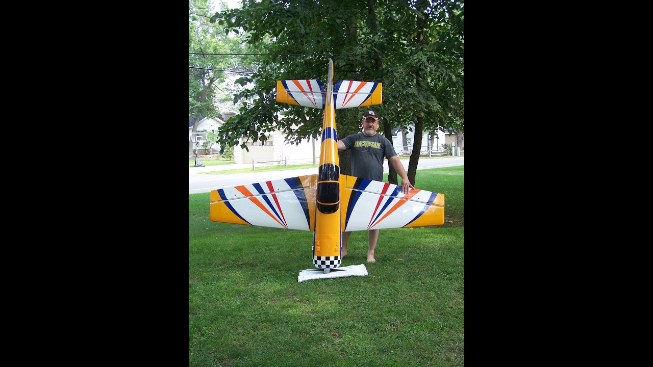 100cc Yak54 testing a gyro in it - YouTube