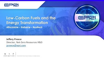 Webinar: EPRI Low Carbon Resources Initiative