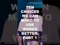 [Part 1] 10 Choices: Choose the Proper Time #Proverbs25v11