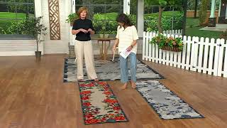 Nourison Home Rose Border Indoor/Outdoor-Teppich auf QVC
