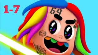 6ix9ine Runner Walkthrough (All songs) Songs 1-7  💥Lit💥 screenshot 4