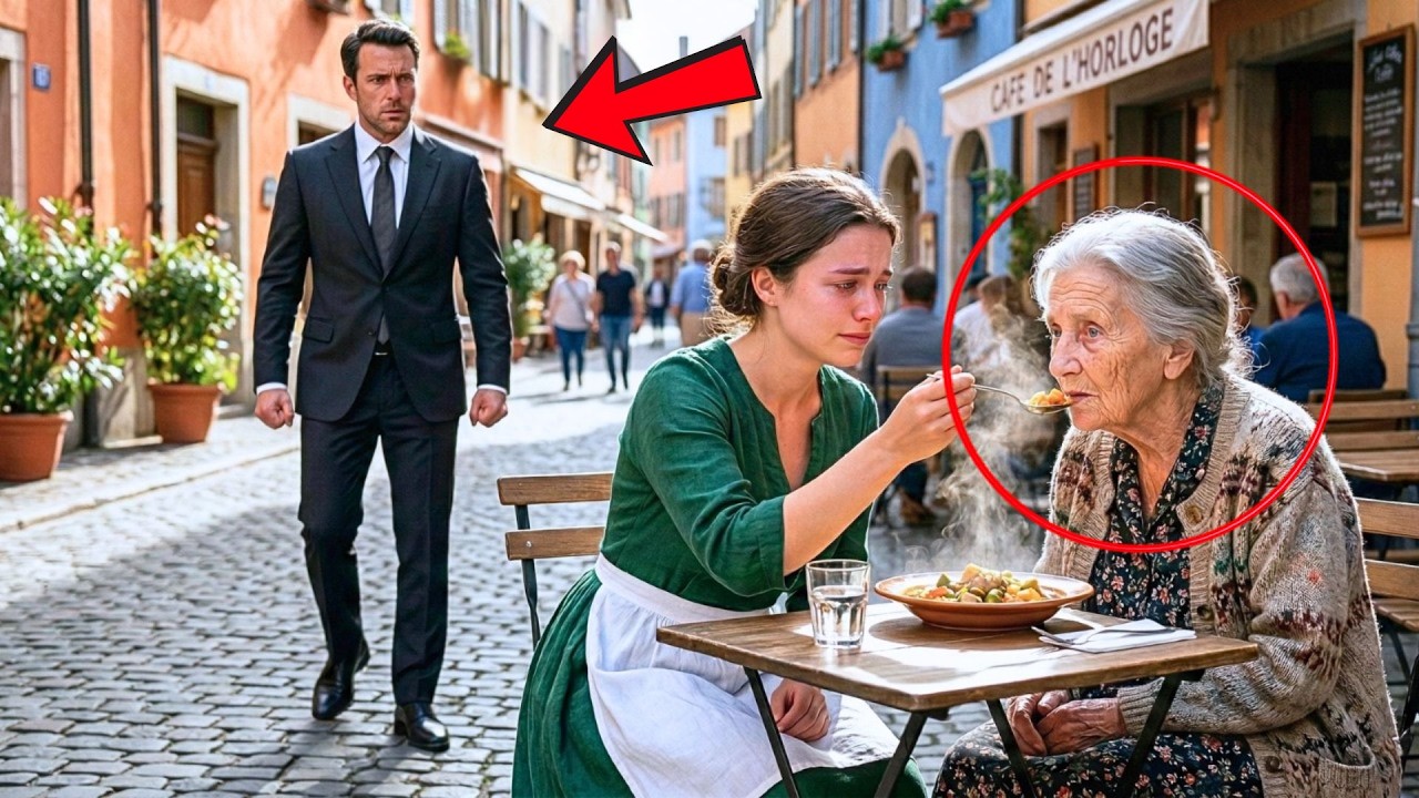 Un milliardaire voit une humble serveuse nourrir sa mère atteinte de Parkinson et l’incroyable vient