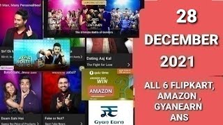 Win Phone|ALL 6 FLIPKART QUIZ ANSWERS TODAY |28 DECEMBER|FLIPKART QUIZ TODAY|FLIPKART ANSWERS TODAY
