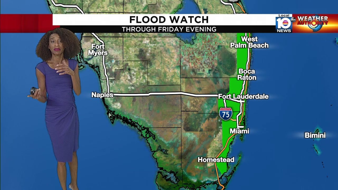 Flood watch continues through Friday evening - YouTube