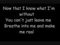 Download Lagu Evanescence-Bring Me To Life lyrics