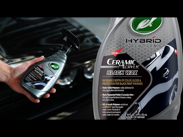 Turtle Wax - Specially formulated for black cars, Hybrid Solutions Ceramic  Acrylic Black Wax delivers the combined performance of ceramic, acrylic and  carnauba wax to conceal light imperfections in your car's finish.