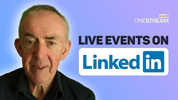 Scheduling Live Events on Linkedin using OneStream.Live