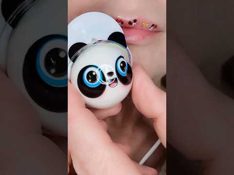 ASMR Satisfying Eating Panda Gummy 🐼 #asmrsatisfying #panda #gummysweets