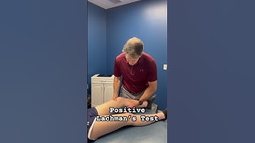 Positive Lachman’s test on a patient with an ACL tear. #physicaltherapy ￼