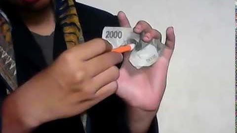 VIDEO TRIK SULAP PENSIL MENEMBUS UANG