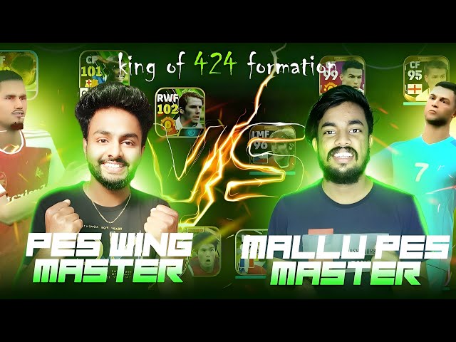 PES MASTER 🆚 PES WING MASTER || GAMEPLAY AGAINST KING OF 424 FORMATION 🥵🔥 class=