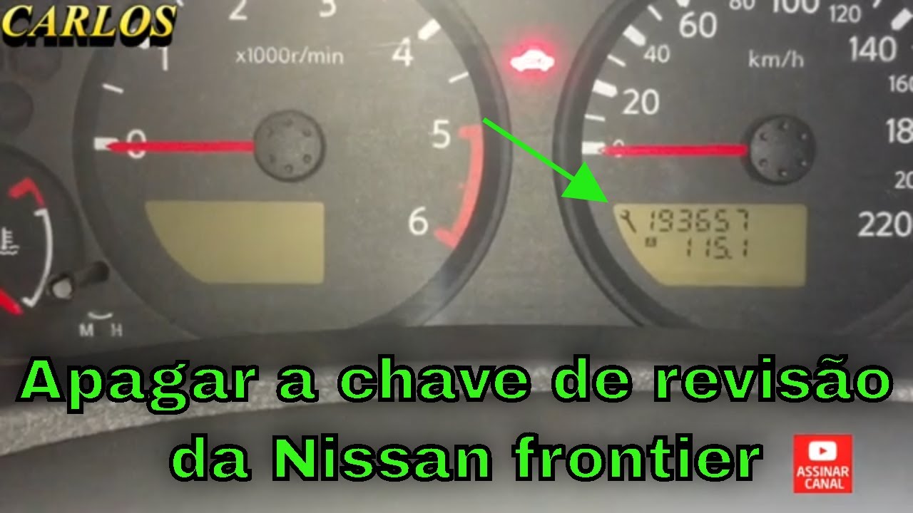 Como Apagar Luz De Revisao Da Nissan Frontier Youtube