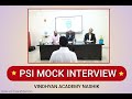 MPSC PSI Mock Interview. Vindhyan academy, Nashik.