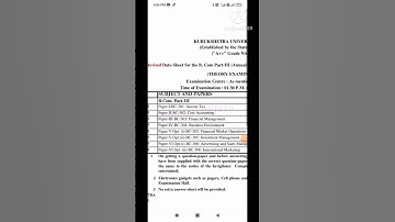 Kuk B.com Part 3rd Annual Revised Datesheet 2025 #shorts