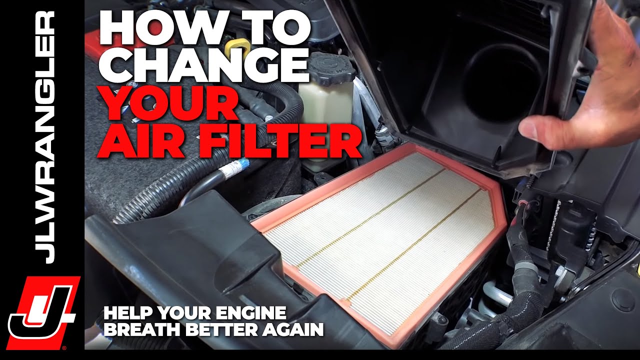 Jeep JL Wrangler AIR FILTER Replacement - How To Change it Out : JL JOURNAL  - YouTube