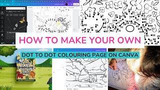 Create your own dot to dot colouring sheet - Canva step by step tutorial