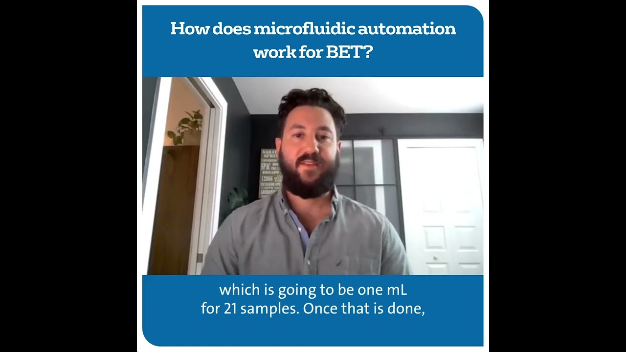 How does microfluidic automation work for BET