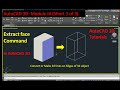 How to convert 3d object in line diagram or how to use extract edge command in autocad