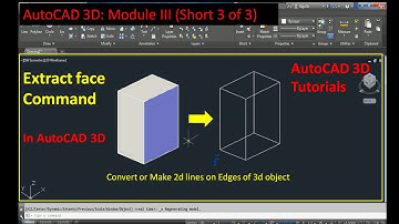 How to convert 3d object in line diagram or how to use extract edge command in autocad