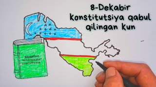 konstitutsiya rasmini chizish |8 Dekabir Uzbekiston respublikasi konstitutsiyasi qabul qilingan kun