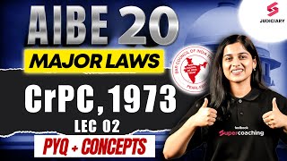 CrPC 1973 For AIBE 20 Exam Preparation | Criminal Procedure Code 1973 For AIBE 2025 | Deeksha Mam #2