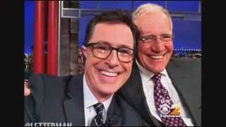 Letterman Gets Visit From His Successor, Colbert