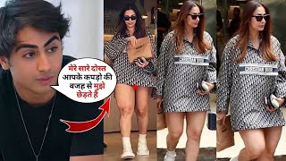 Mom Malaika Arora flaunting her 3 lacs hoodie in weird way made Arhaan Khan ANGRY