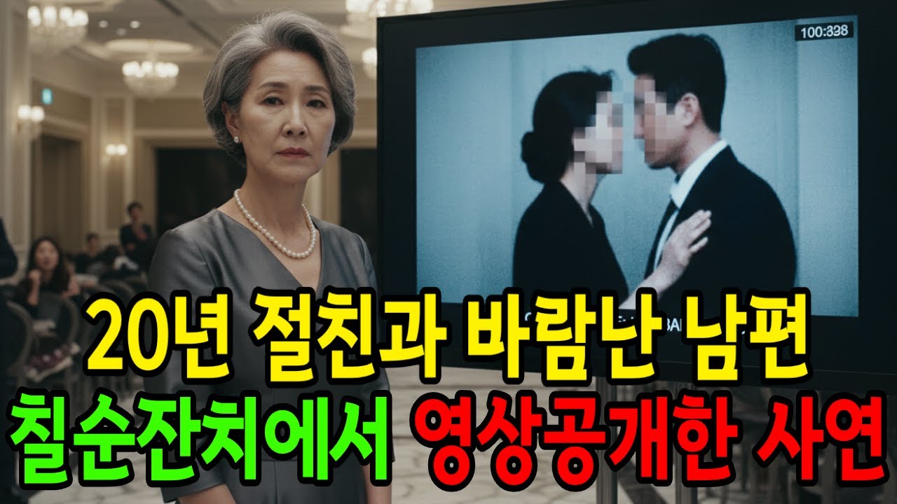 20년 절친과 바람난 남편, 칠순잔치서 영상 공개해버렸습니다.
