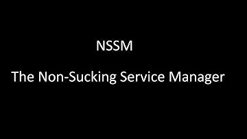 How to use NSSM service helper in Windows
