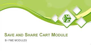 Prestashop Save and Share Cart Module