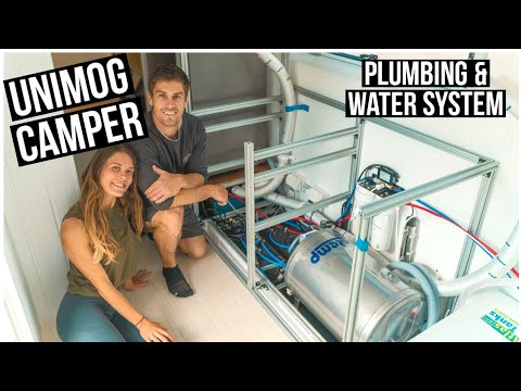 HUGE INTERIOR TRANSFORMATION! Plumbing, Water Heater, Filters, UV, Pump -DIY Expedition Vehicle 28