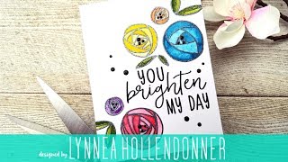 Liquid Watercolor with Altenew Rennie Roses + Save the Crafty YouTuber Video Hop