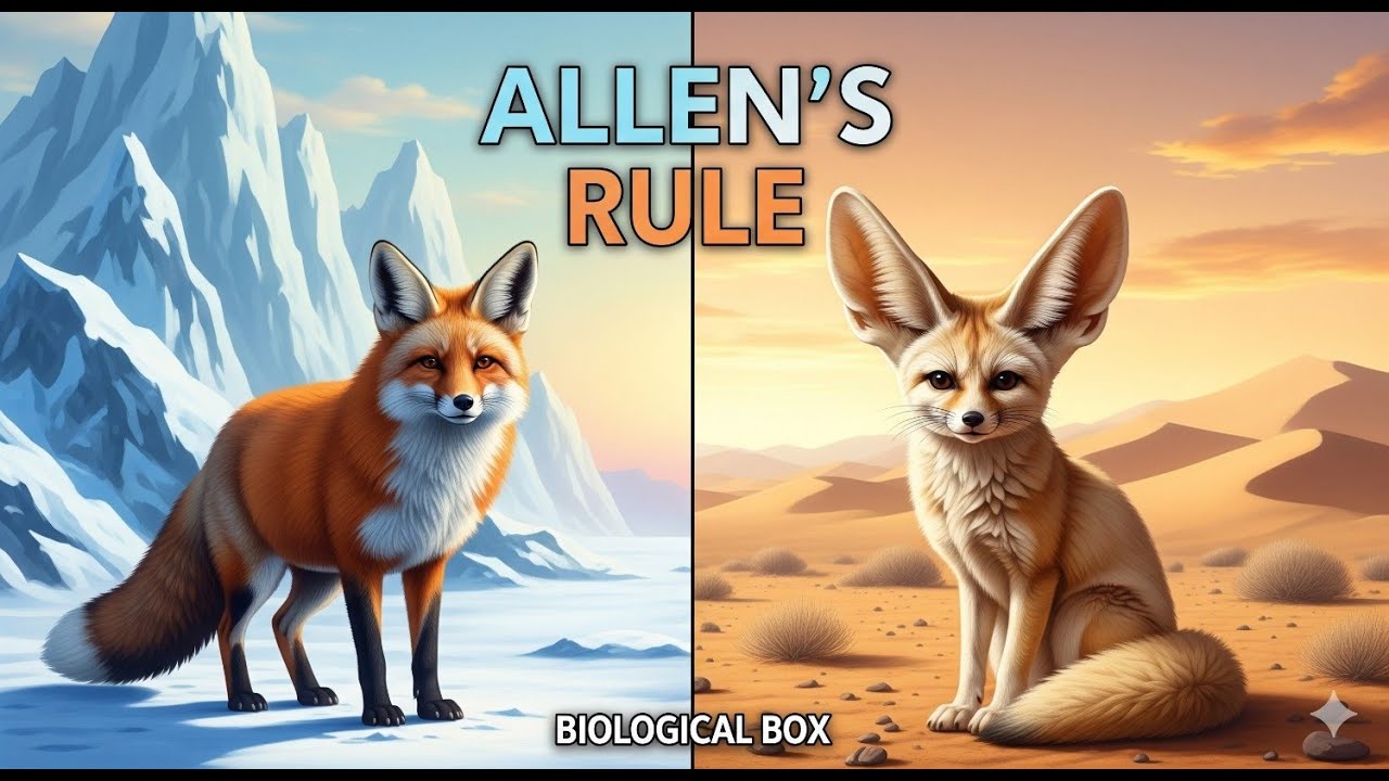 Allen's Rule | Adaptations in Animals | CSIR NET | GATE | NEET - YouTube
