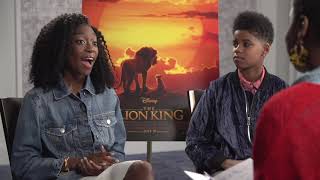 Interview with Disney's Lion King Shahadi Wright Joseph and JD McCrary Young Nala & Young Simba