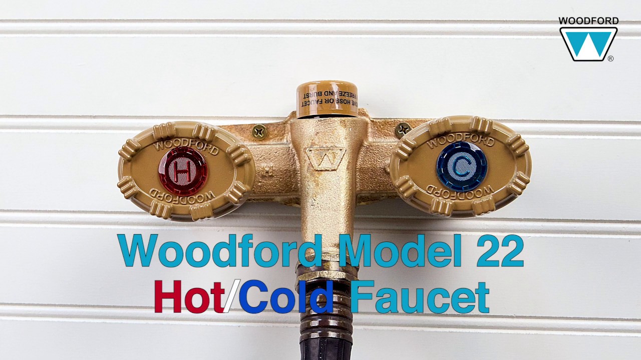 Woodford Model 22 Hot Cold Outdoor Faucet Youtube