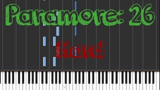 Paramore - 26 ( Piano Tutorial Hard )| Synthesia