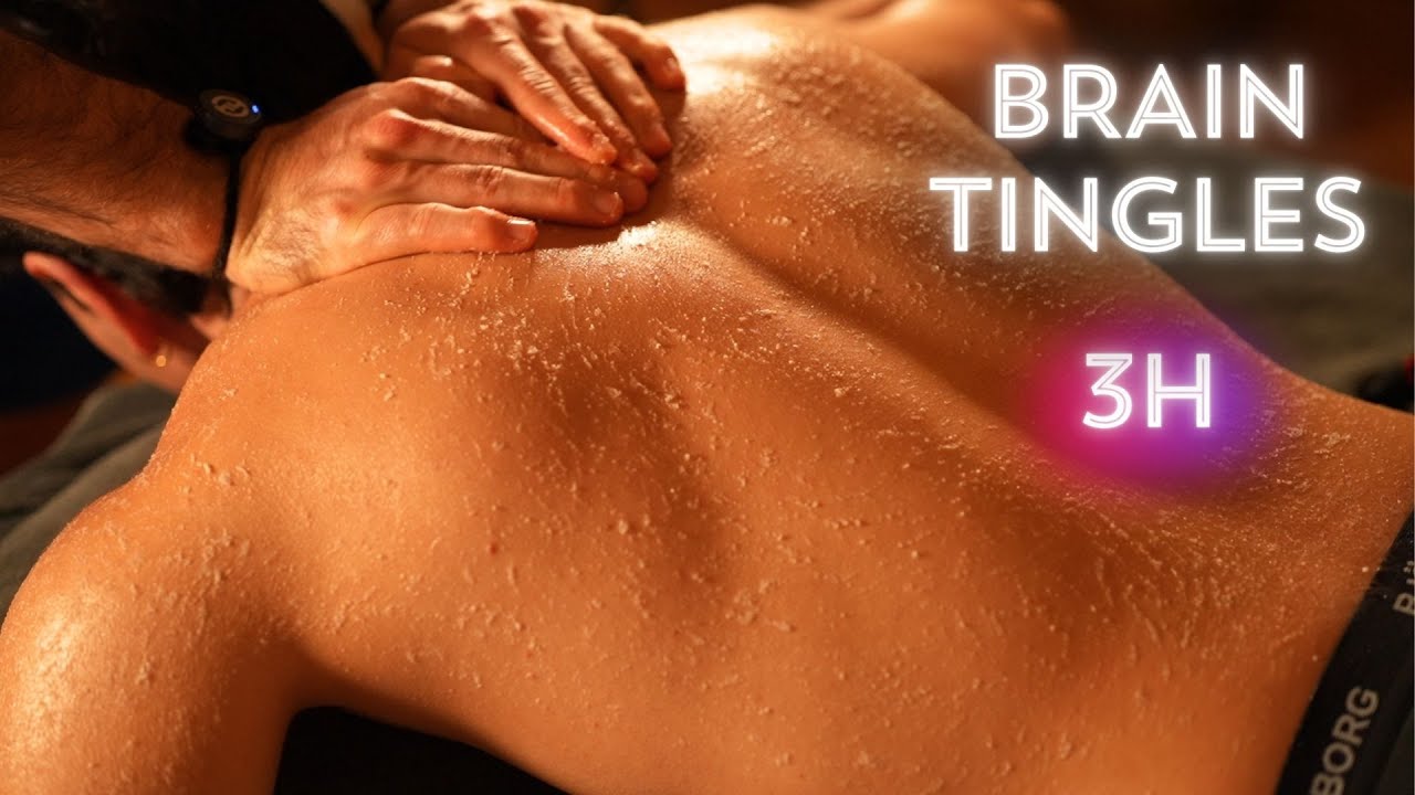 3 Hours Spa Deep Relax ASMR Salt Scrub Back & Neck Massage Session