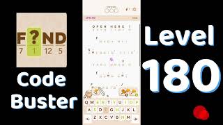 Code Busters Level 180 Walkthrough 🧩 | All Puzzle Solutions| Solutionguruji