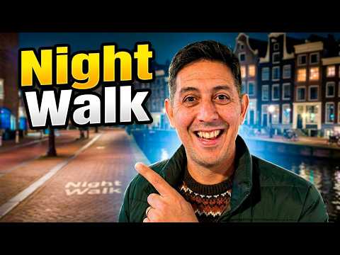 Amsterdam Night Walk 4K | Exploring the Magical Canals & Streets at Night