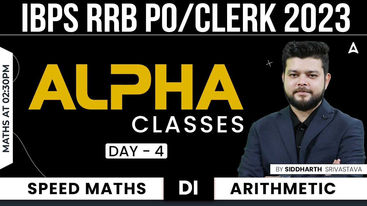 IBPS RRB PO & CLERK 2023 l Speed Maths & Arithmetic by Siddharth ...